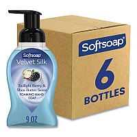 Softsoap Velvet Silk Foaming Liquid Hand Soap, Twilight Berry and Shea Butter, 9 oz, 6/Carton (61052556CT)