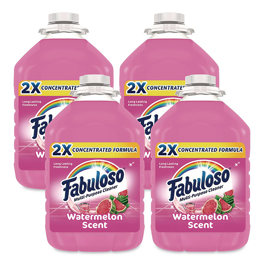 Fabuloso&reg; Multi-Use Cleaner, Watermelon Scent, 1 Gallon Bottle, 4 Gallon Carton (61051023CT)