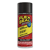 Flex Seal Liquid Rubber Sealant Coating Aerosol, 2 oz Aerosol Can, Dries Black, 12/Carton (FSBLKMINI)