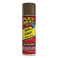 Flex Seal Liquid Rubber Sealant Coating Aerosol, 14 oz Aerosol Can, Dries Brown, 6/Carton (FSBRNR20)