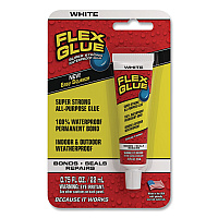 Flex Seal Flex Glue Super Strong Waterproof Glue, 0.75 oz, Dries White, 8/Carton (GFSWHTMINI8)