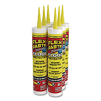 Flex Seal Flex Paste Flood Protection Paste, 9 oz Cartridge, Dries Yellow, 6/Carton (RPSYELR10)