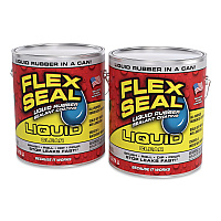 Flex Seal Liquid Rubber Sealant Coating Liquid, 1 gal Can, Dries Clear, 2/Carton (US855CLR012)