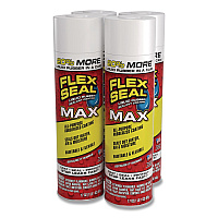 Flex Seal Liquid Rubber Sealant Coating MAX Aerosol, 17 oz Aerosol Can, Dries Clear, 4/Carton (FSMAXCLR24)