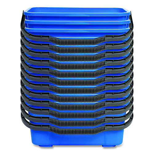 Gritt Commercial Window and General Cleaning Bucket, 3 gal, Blue, 12/Carton (GRI18312PK)