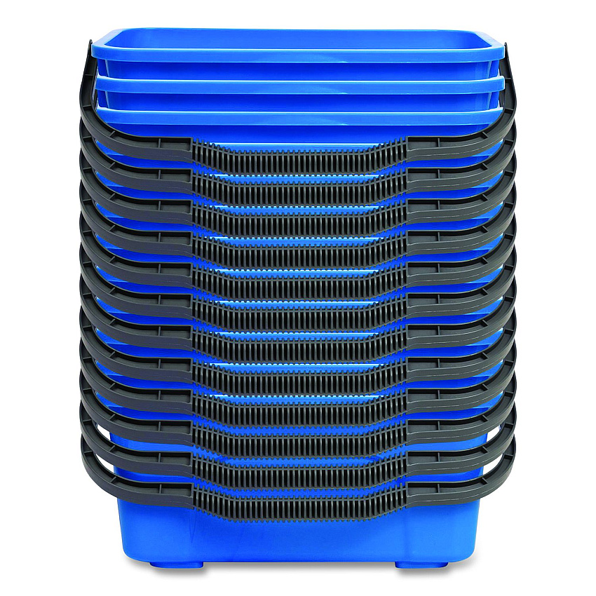 Gritt Commercial Window and General Cleaning Bucket, 3 gal, Blue, 12/Carton (GRI18312PK)