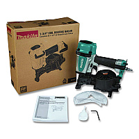 Makita 1 3/4" Roofing Nailer (Reconditioned), 3/4" to 1 3/4" Nails, Teal/Black/Gray (AN454R)