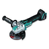 Makita Reconditioned 18V LXT Brushless Lithium-Ion Cordless X-LOCK Angle Grinder (Tool Only), 4.5" to 5" Disc, 8,500 RPM (XAG25ZR)