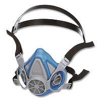 MSA Advantage 200 LS Respirator with Two-Piece Neckstrap, Medium, Blue (815692)