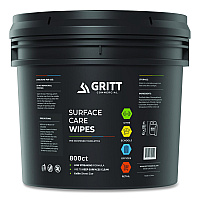 Gritt Commercial Surface Care Wipes, 1-Ply, 6 x 8, Fresh Scent, White, 800 Wipes/Bucket (GRI5RW1B)