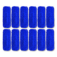 Gritt Commercial Microfiber Looped Dust Mop Pad Head, 24 x 5, Blue, 12/Carton (GRI1822412PK)