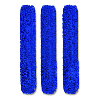 Gritt Commercial Microfiber Looped Dust Mop Pad Head, 60 x 5, Blue, 3/Pack (GRI182603PK)