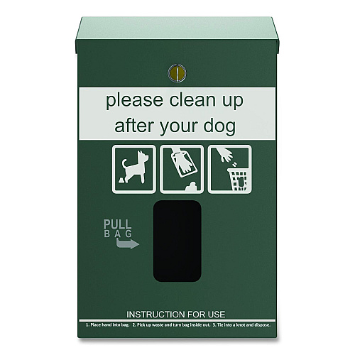 Furloo Wall-Mount Pet Waste Header Bag Dispenser, Green (FLO13HDG)