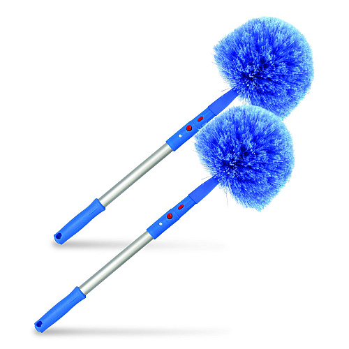 Gritt Commercial Cobweb/Corner Duster Brush with 20" Pole, 2/Kit (GRI1082PK)