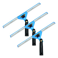 Gritt Commercial Swivel Window Squeegee with Quick Release, 14" Wide Blade, 3/Pack (GRI1293PK)