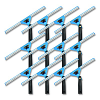 Gritt Commercial Swivel Window Squeegee with Quick Release, 14" Wide Blade, 12/Carton (GRI12912PK)