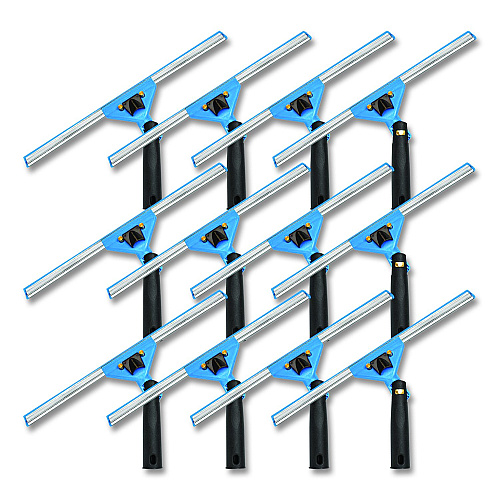 Gritt Commercial Swivel Window Squeegee with Quick Release, 14" Wide Blade, 12/Carton (GRI12912PK)