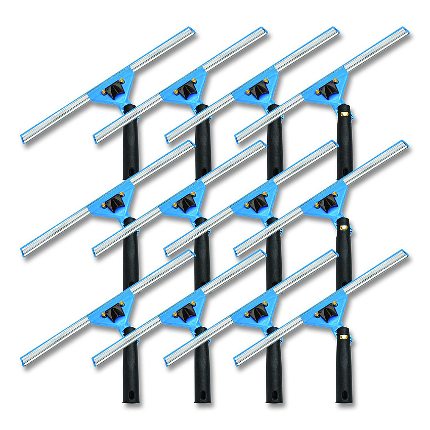 Gritt Commercial Swivel Window Squeegee with Quick Release, 14" Wide Blade, 12/Carton (GRI12912PK)