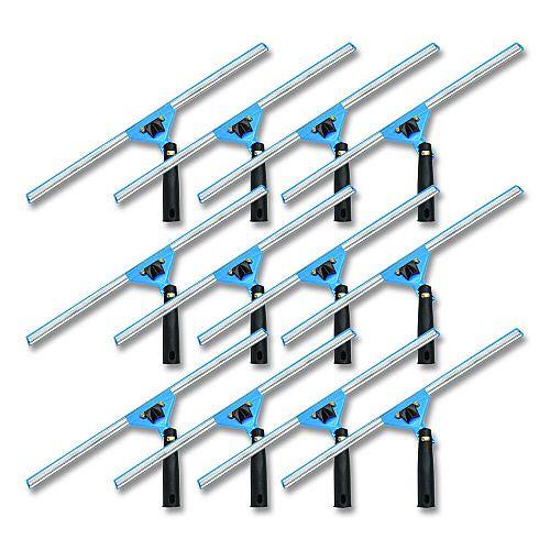 Gritt Commercial Swivel Window Squeegee with Quick Release, 18" Wide Blade, 12/Carton (GRI1291812PK)