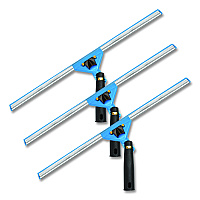 Gritt Commercial Swivel Window Squeegee with Quick Release, 18" Wide Blade, 3/Pack (GRI129183PK)