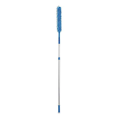 Gritt Commercial Flexible Wand Duster with Microfiber and Chenille Sleeve and 6 ft Telescopic Pole, 2/Kit (GRI1756F2PK)