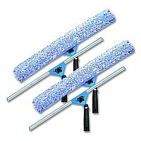Gritt Commercial Swivel Window Washing Kit with Squeegee and Washer, 18" Wide, 2/Kit (GRI136182PK)