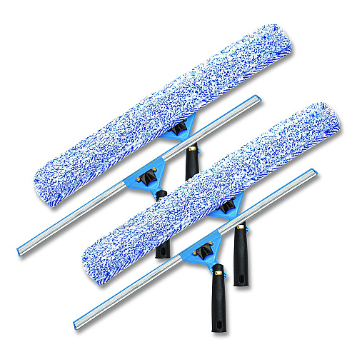 Gritt Commercial Swivel Window Washing Kit with Squeegee and Washer, 18" Wide, 2/Kit (GRI136182PK)