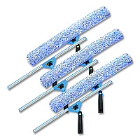 Gritt Commercial Swivel Window Washing Kit with Squeegee and Washer, 18" Wide, 3/Kit (GRI136183PK)