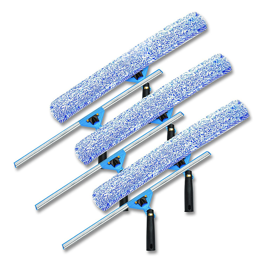 Gritt Commercial Swivel Window Washing Kit with Squeegee and Washer, 18" Wide, 3/Kit (GRI136183PK)