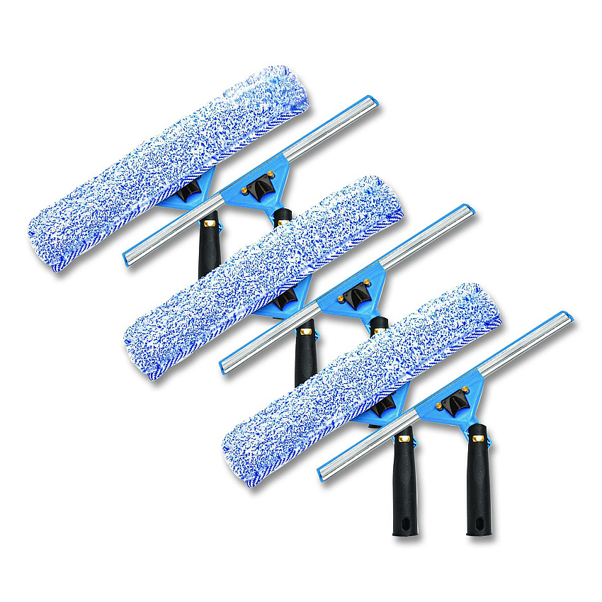 Gritt Commercial Swivel Window Washing Kit with Squeegee and Washer, 14" Wide, 3/Kit (GRI1363PK)