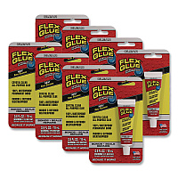 Flex Seal Crystal Clear All-Purpose Glue, 0.6 oz, Dries Clear, 8/Carton (GFSCLRMINI8)