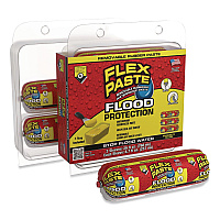 Flex Seal Flex Paste Flood Protection Paste, (3) 8.7 oz Sleeves with Tray/Pack, Dries Yellow, 3 Packs/Carton (RPSYELR32)