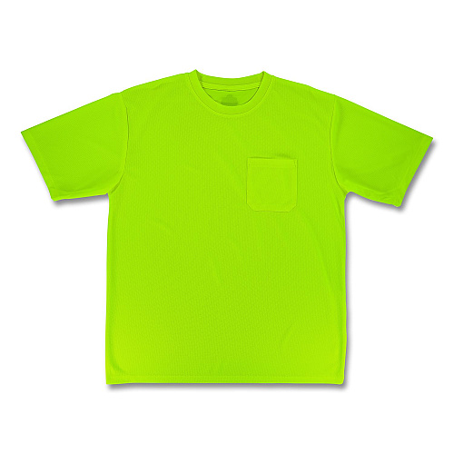 ergodyne GloWear 8092 Non-Certified Essential Hi-Vis T-Shirt, X-Large, Lime (21795)