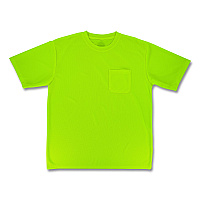 ergodyne GloWear 8092 Non-Certified Essential Hi-Vis T-Shirt, 2X-Large, Lime (21796)