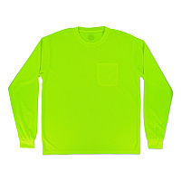 ergodyne GloWear 8093 Non-Certified Essential Hi-Vis Long Sleeve T-Shirt, Large, Lime (21814)