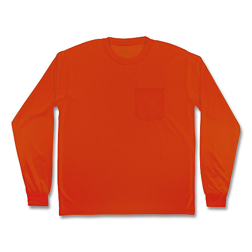 ergodyne GloWear 8093 Non-Certified Essential Hi-Vis Long Sleeve T-Shirt, X-Small, Orange (21821)