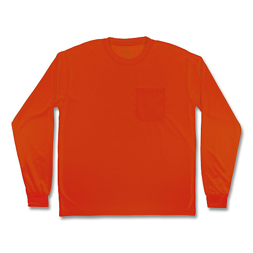 ergodyne GloWear 8093 Non-Certified Essential Hi-Vis Long Sleeve T-Shirt, X-Large, Orange (21825)