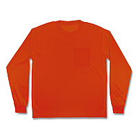 ergodyne GloWear 8093 Non-Certified Essential Hi-Vis Long Sleeve T-Shirt, 2X-Large, Orange (21826)
