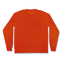 ergodyne GloWear 8093 Non-Certified Essential Hi-Vis Long Sleeve T-Shirt, 3X-Large, Orange (21827)