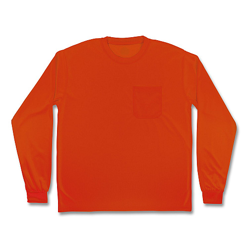 ergodyne GloWear 8093 Non-Certified Essential Hi-Vis Long Sleeve T-Shirt, 3X-Large, Orange (21827)