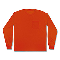 ergodyne GloWear 8093 Non-Certified Essential Hi-Vis Long Sleeve T-Shirt, 4X-Large, Orange (21828)