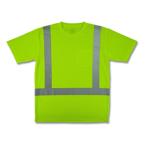 ergodyne GloWear 8282 Class 2 Essential Hi-Vis T-Shirt, 2X-Large, Lime (21836)