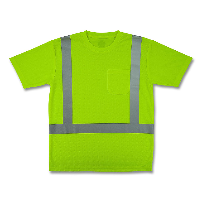 ergodyne GloWear 8282 Class 2 Essential Hi-Vis T-Shirt, 3X-Large, Lime (21837)