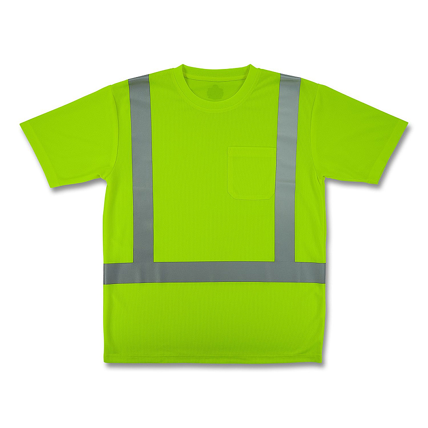 ergodyne GloWear 8282 Class 2 Essential Hi-Vis T-Shirt, 4X-Large, Lime (21838)
