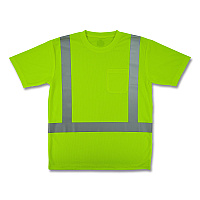 ergodyne GloWear 8282 Class 2 Essential Hi-Vis T-Shirt, 5X-Large, Lime (21839)