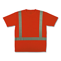 ergodyne GloWear 8282 Class 2 Essential Hi-Vis T-Shirt, Small, Orange (21852)