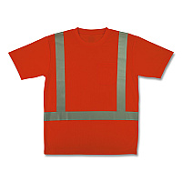 ergodyne GloWear 8282 Class 2 Essential Hi-Vis T-Shirt, X-Large, Orange (21855)