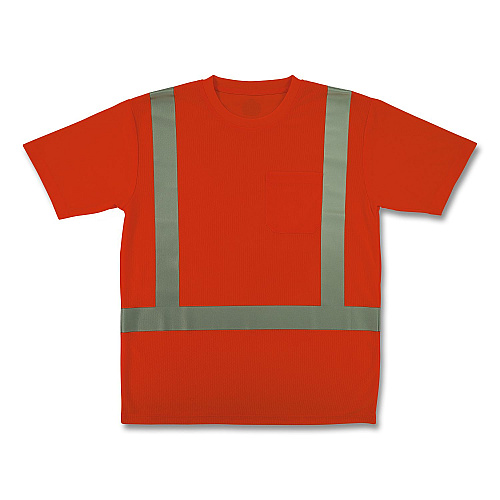 ergodyne GloWear 8282 Class 2 Essential Hi-Vis T-Shirt, X-Large, Orange (21855)