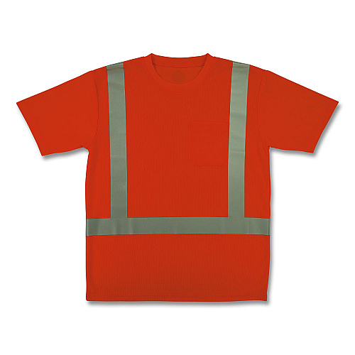 ergodyne GloWear 8282 Class 2 Essential Hi-Vis T-Shirt, 3X-Large, Orange (21857)
