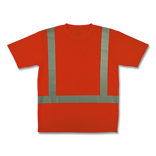 ergodyne GloWear 8282 Class 2 Essential Hi-Vis T-Shirt, 5X-Large, Orange (21859)
